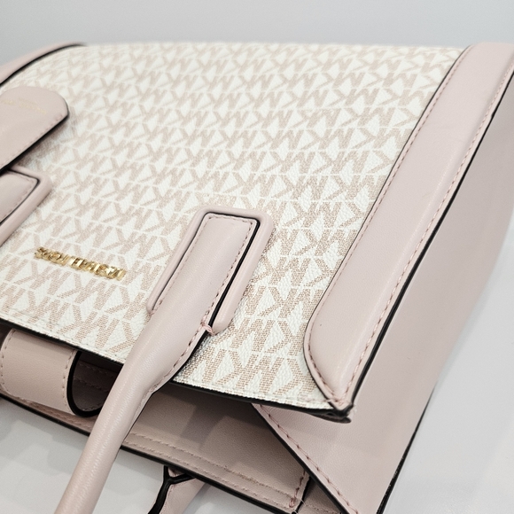 Michael Kors MK Kali Pink Signature Satchel Purse Bag - Brand New!! - Picture 2 of 16